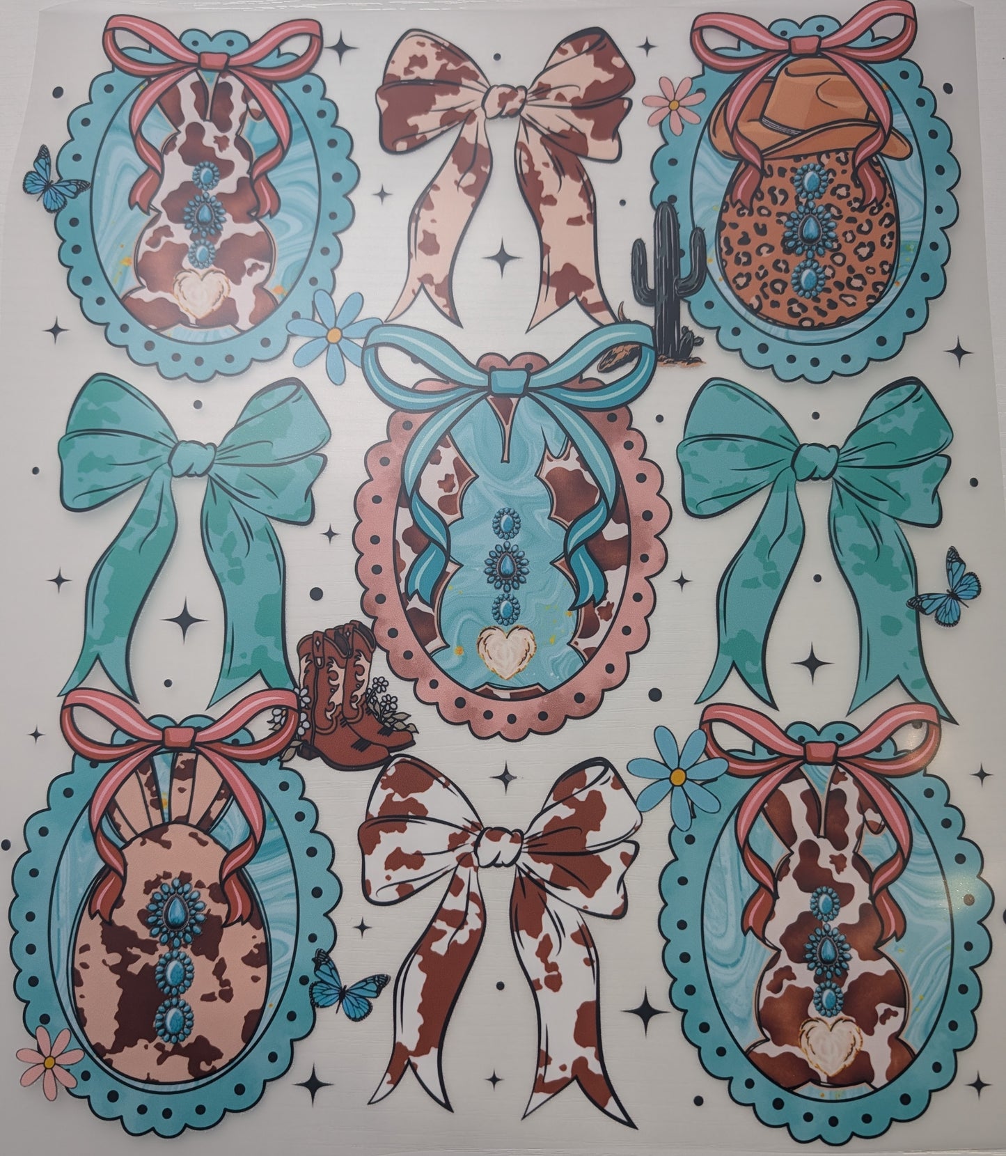 Western Bunny Shirt Transfer