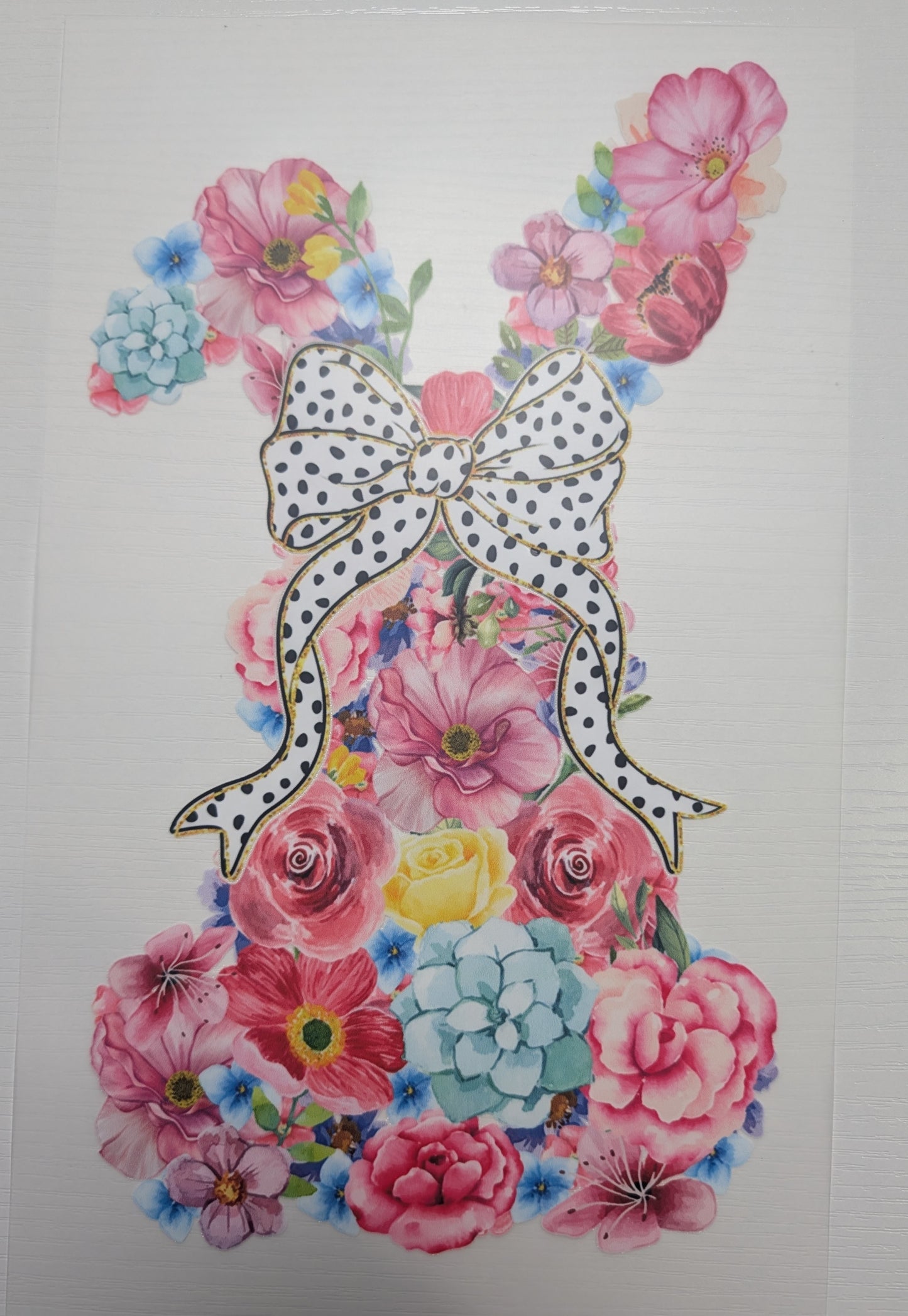 Bunny Foral Shirt Transfer