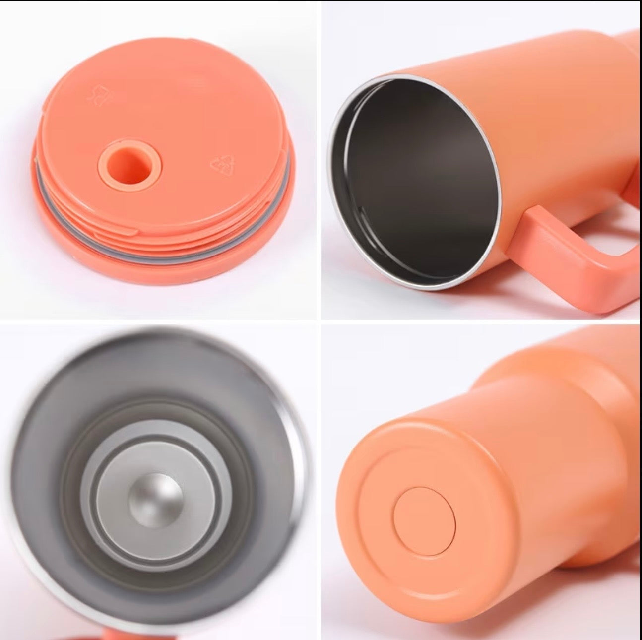 40oz Stainless Steel Tumbler with STRAW