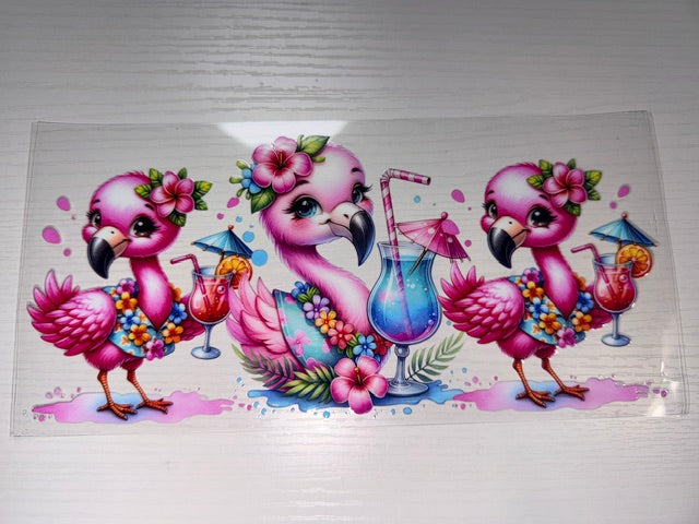 Flamingo with Drinks