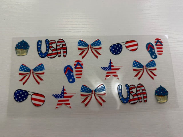 Red White Blue 4th of July