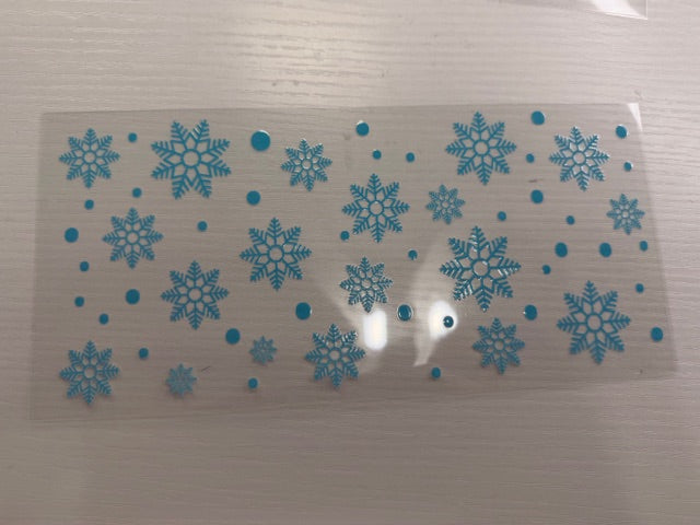 Light Blue Snowflakes