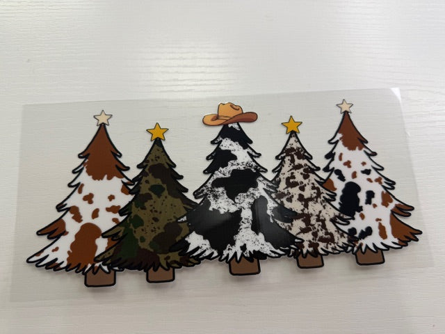 Cowhide Christmas Trees