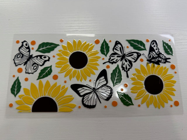 Butterflies Sunflowers