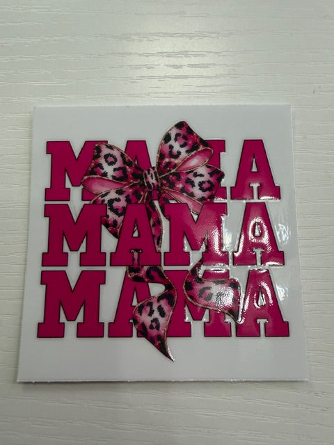 Pink Mama Leopard Bow