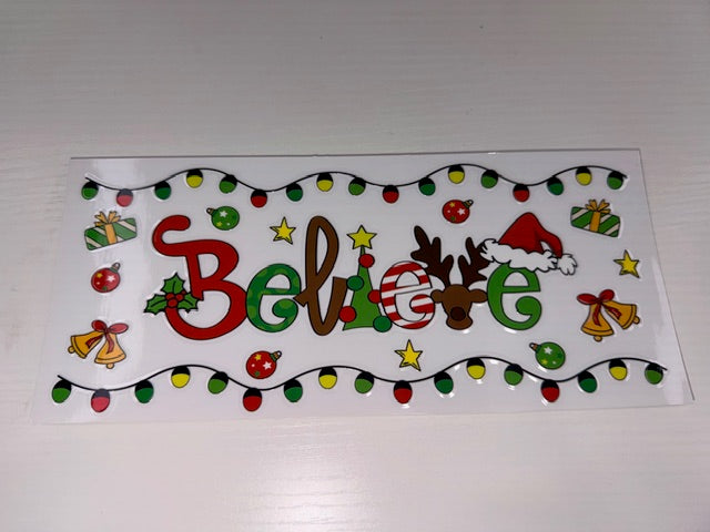 Believe Christmas Lights