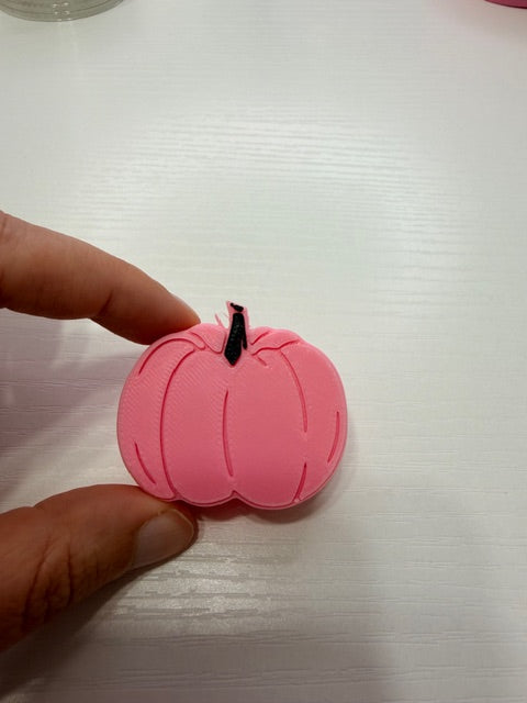 Pink Pumpkin Straw Topper