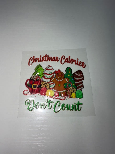 Christmas Calories Decal