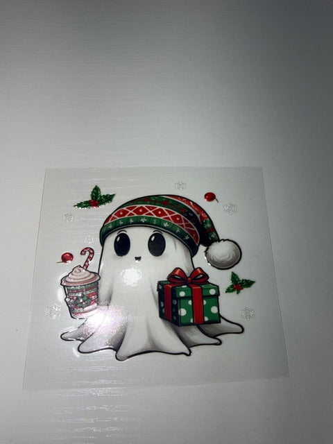 Ghost Christmas Decal
