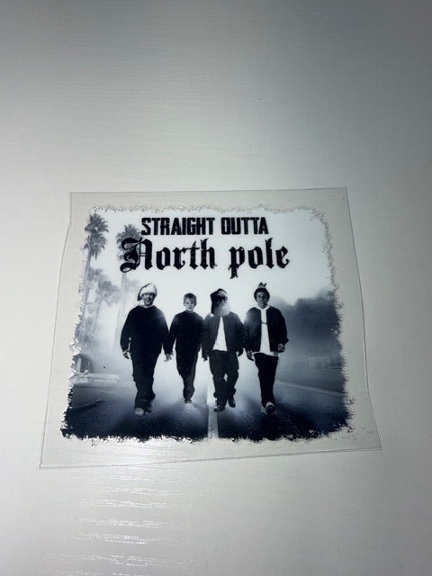 Straight Outta North Pole Decal