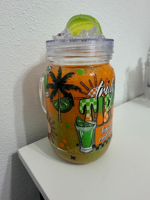20oz Acrylic Mason Slush Cup