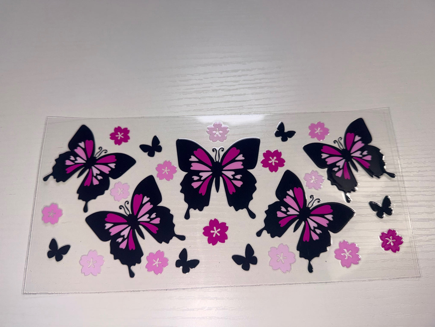 Black and Pink Butterflies