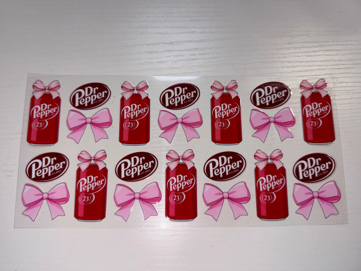 Dr Pepper with Pink Bows