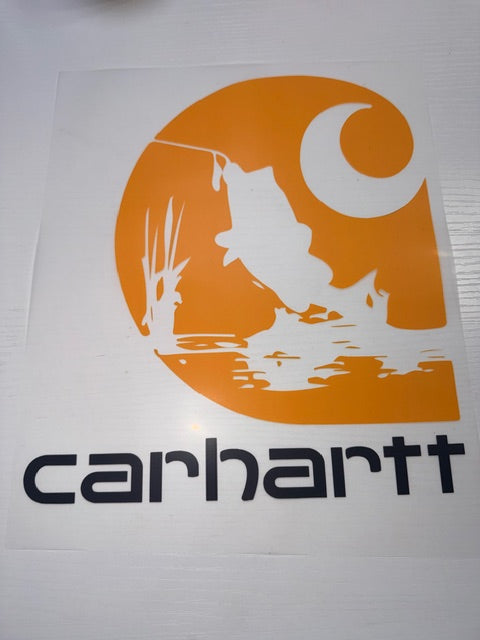 Carhartt with Fishing Shirt Transfer