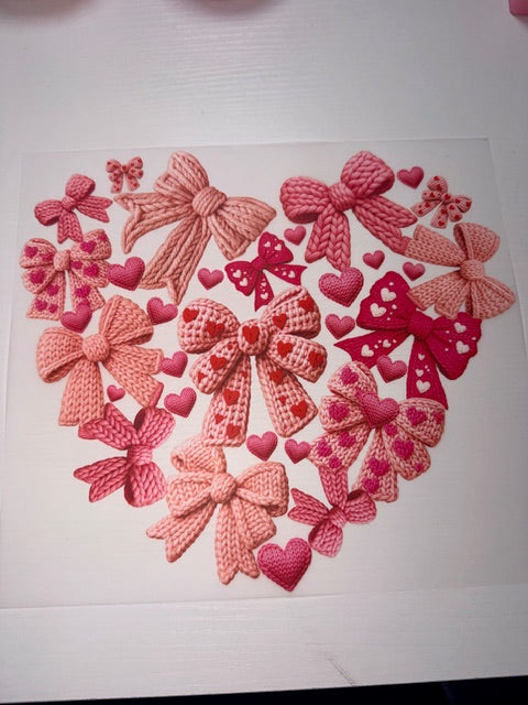 Heart Bow Shirt Transfer