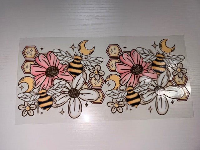 Foral Flowers and Bees