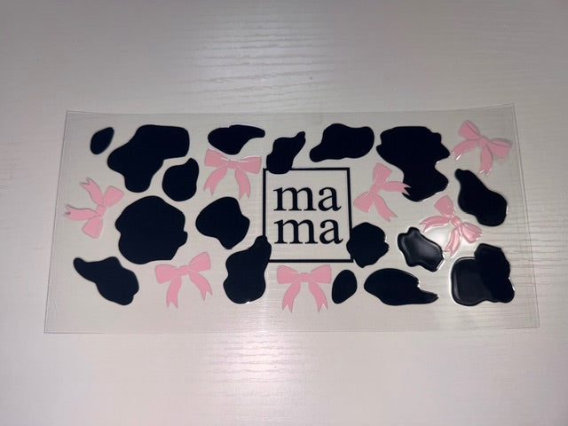 Mama with Cow Prints