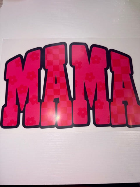 Checker MAMA Shirt Transfer