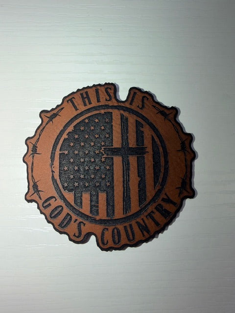 This Is God's Country Leather Patch