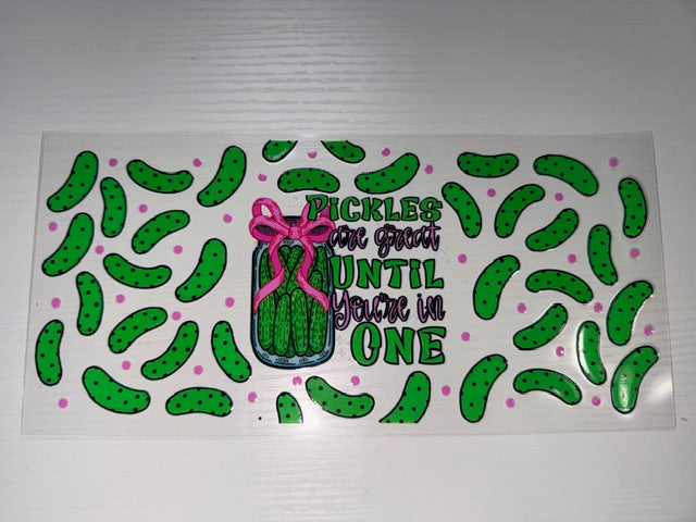 Pickles are great until you're in one