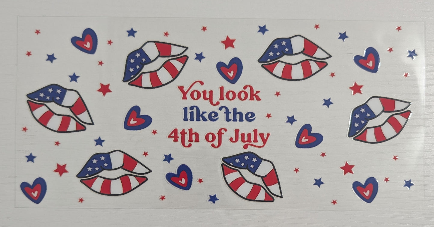 You Look Like the 4th of July Lips and Hearts