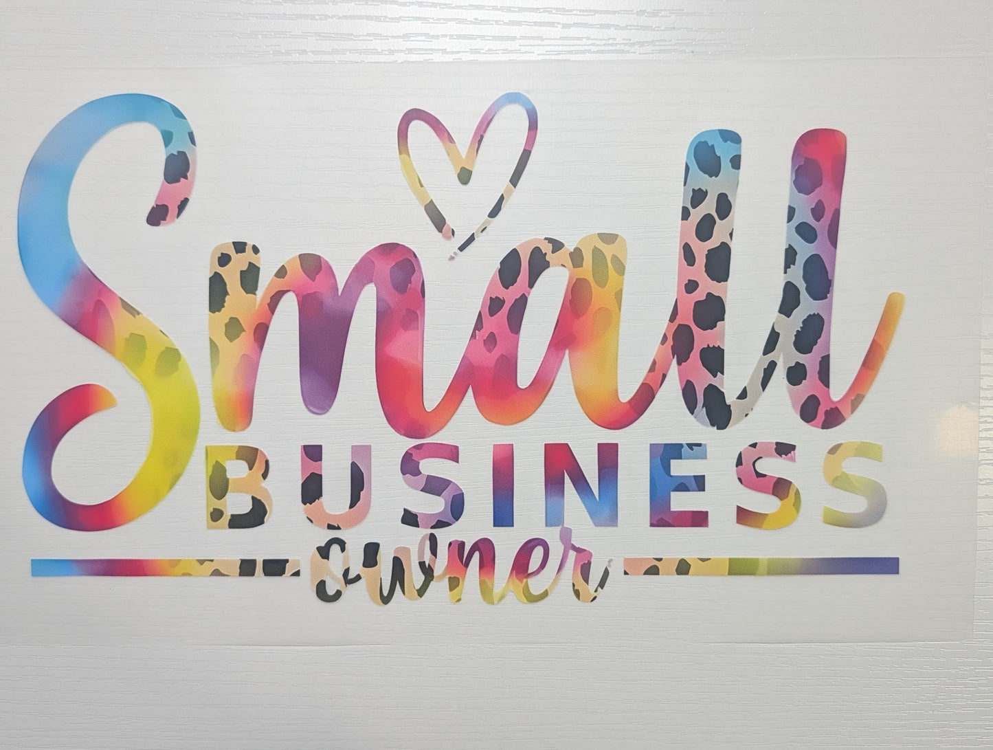 Small Business Owner Shirt Transfer