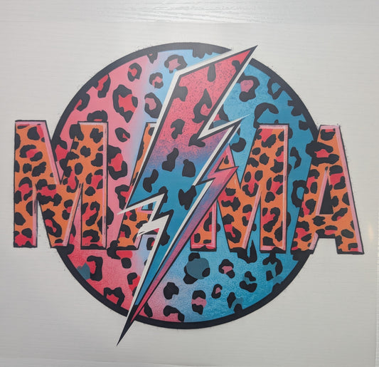 Mama with Leopard Shirt Transfer