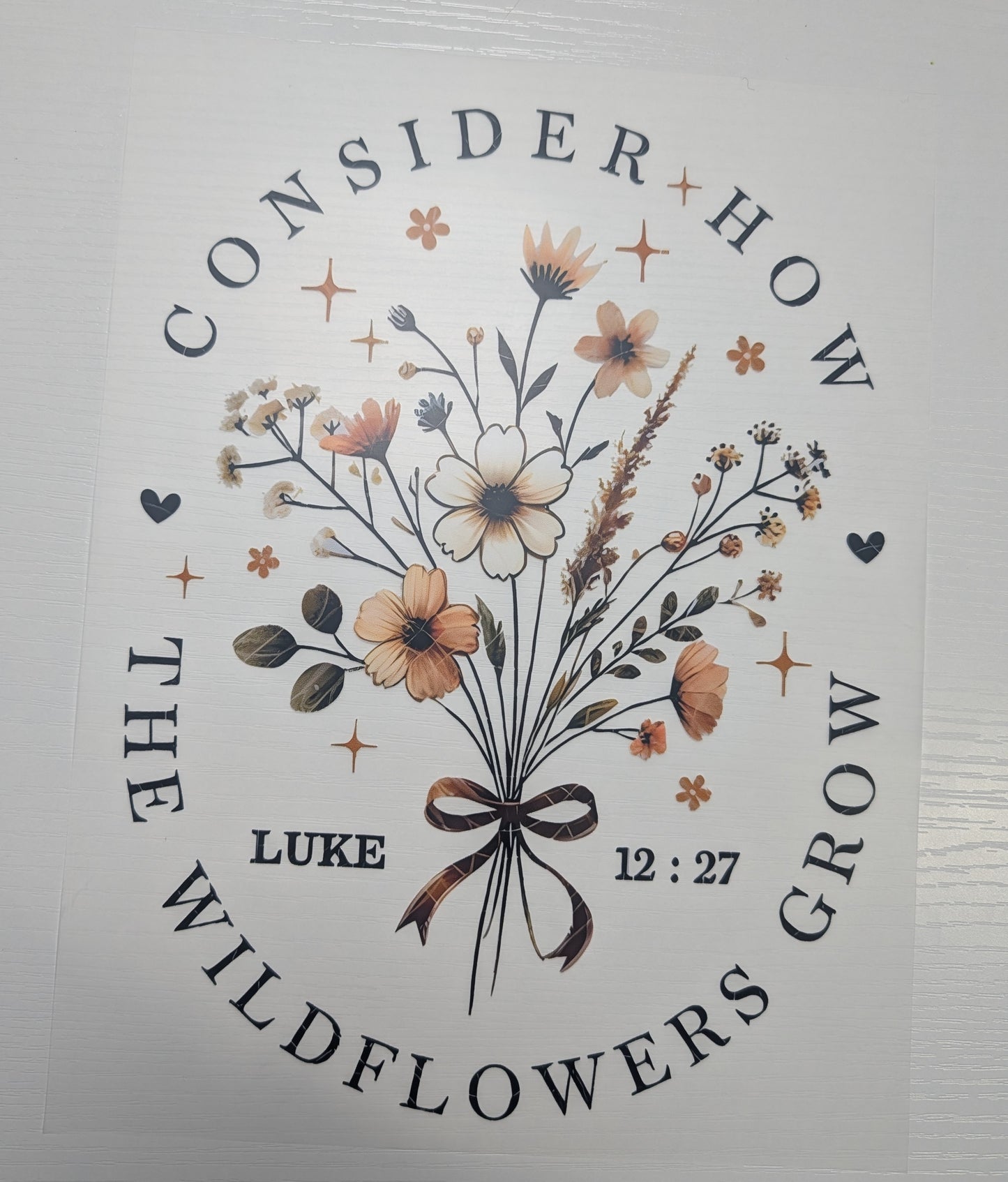 Consider How The Wildflowers Grow Shirt Transfer