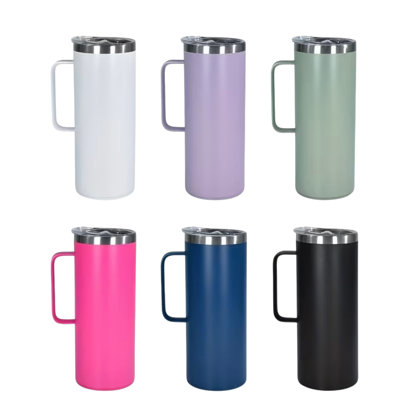 20oz Powder Coated Stainless Steel