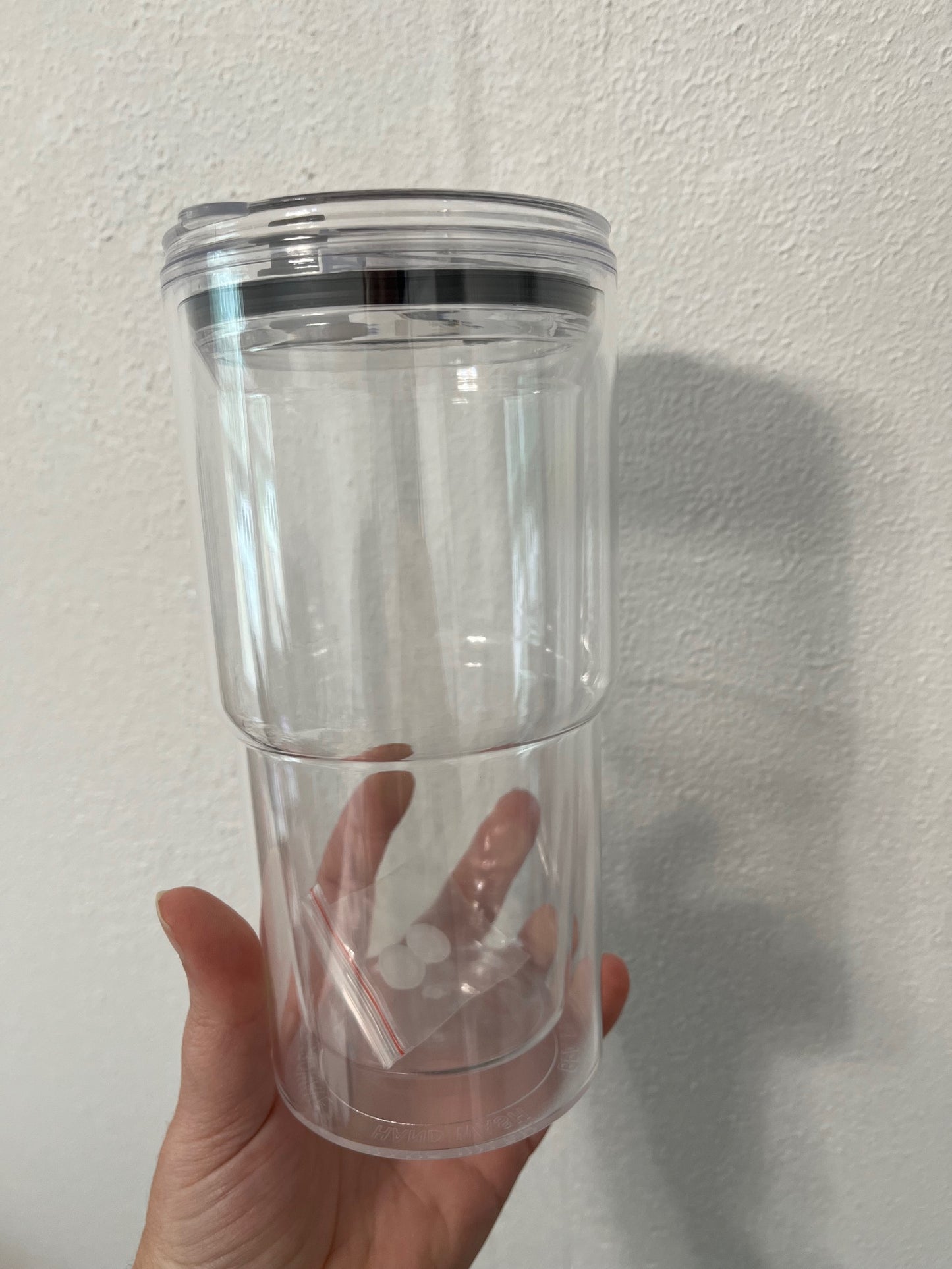 18oz Acrylic Snow Globe Tumbler