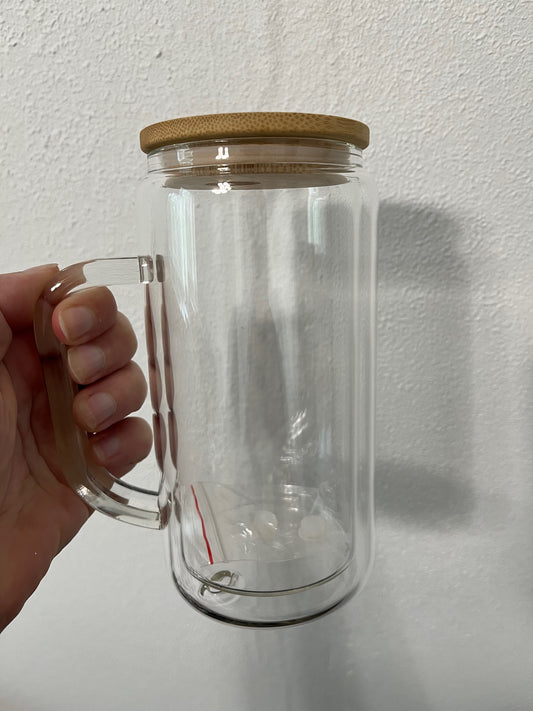 16oz Glass Snow Globe w/Handle