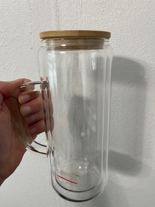 20oz Glass Snow Globe w/Handle