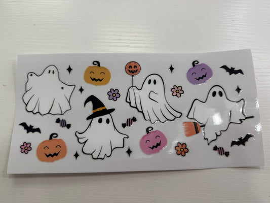 Halloween Ghosts Bats Pumpkins