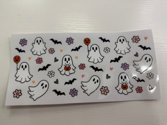 Halloween Ghosts Bats