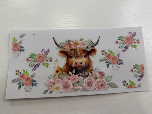 Brown Highland with Roses