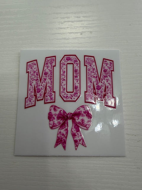 Mama Pink Floral Bow