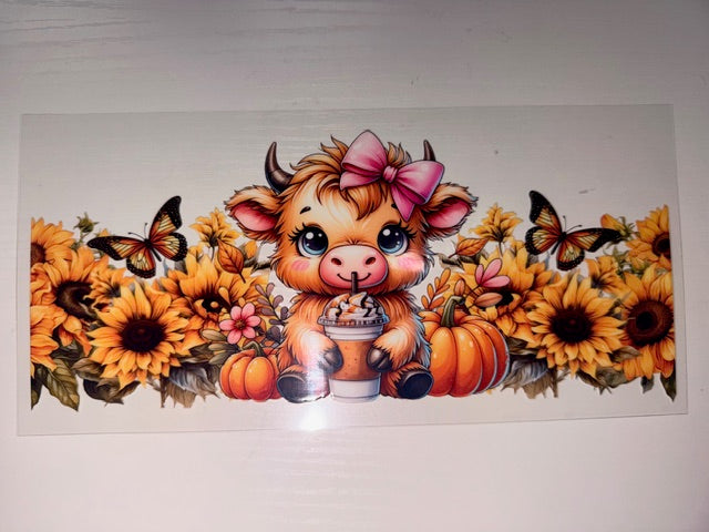 Baby Highland Sunflowers Pumpkins Butterflies