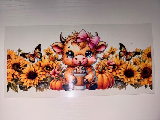 Baby Highland Sunflowers Pumpkins Butterflies