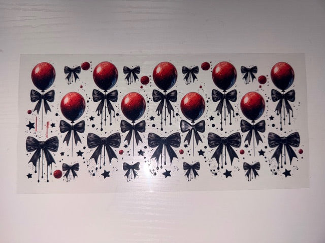 Red Balloons Black Bow's