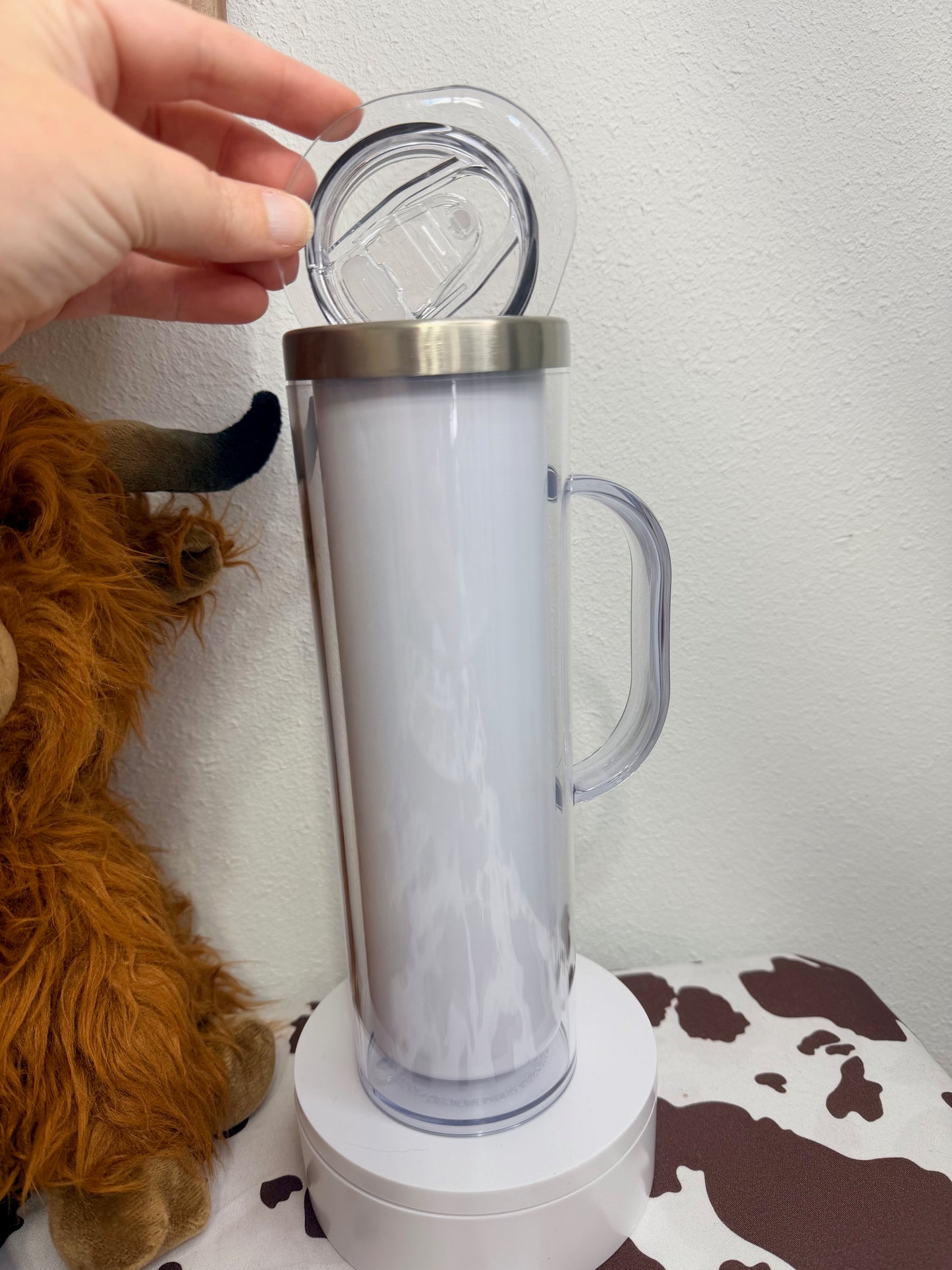 20oz Stainless Steel w/ Handle Snow Globe