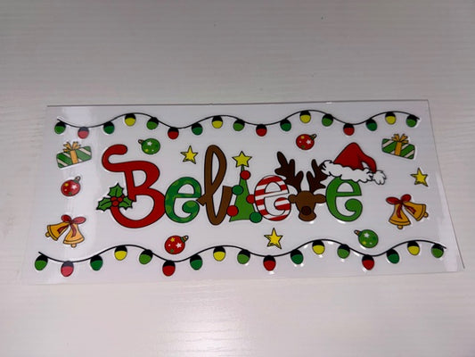 Believe Christmas Lights