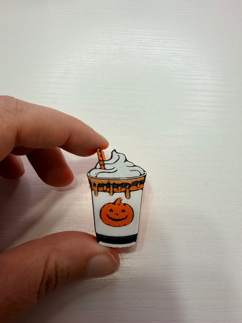 Pumpkin Drink Straw Topper