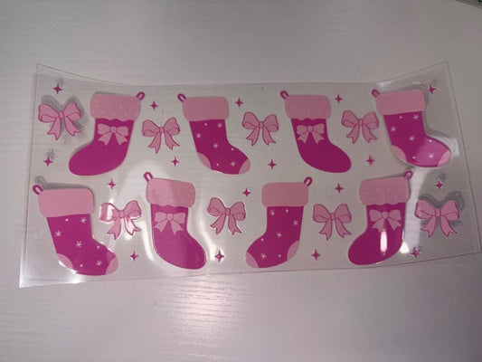 Pink Christmas Stockings