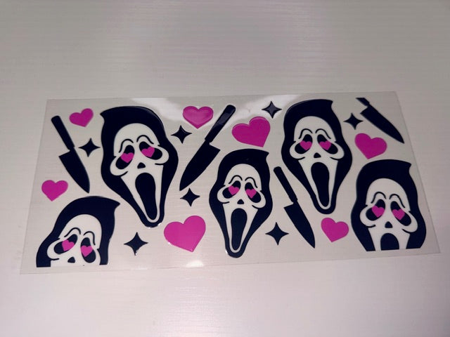 Scary Guy with Pink Hearts