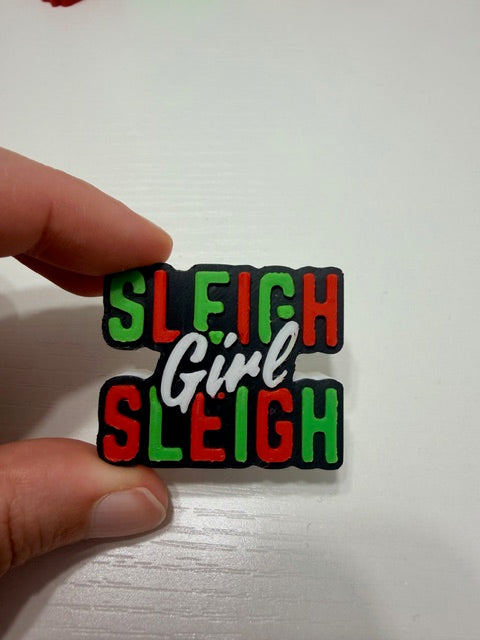 Sleigh Girl Sleigh Straw Topper