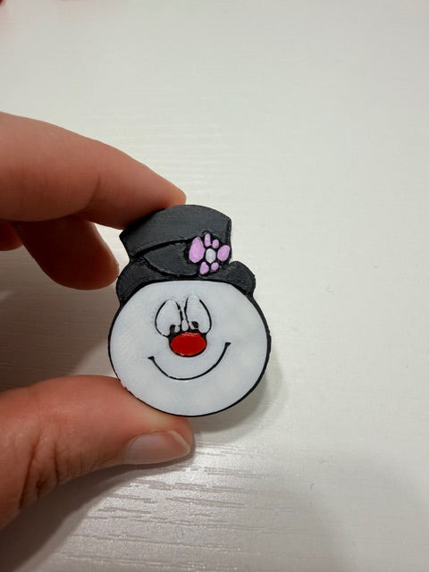 Snowman Straw Topper