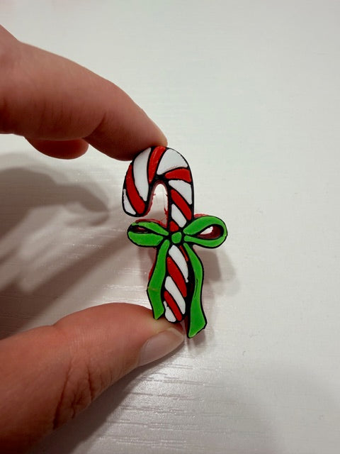 Candy Cane Straw Topper