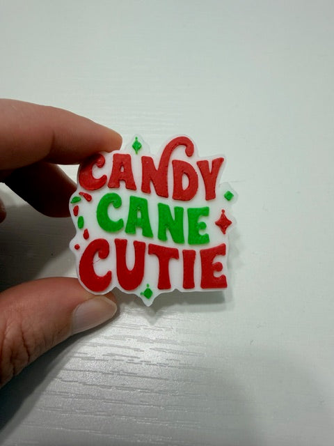 Candy Cane Cutie Straw Topper