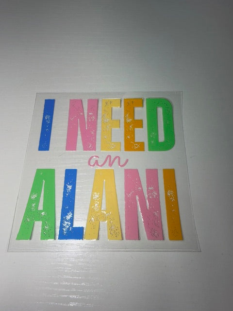 I need an Alani Decal