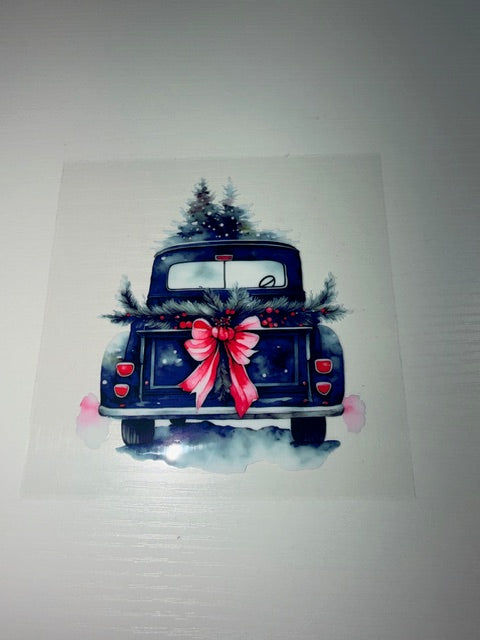 Christmas Truck Decal